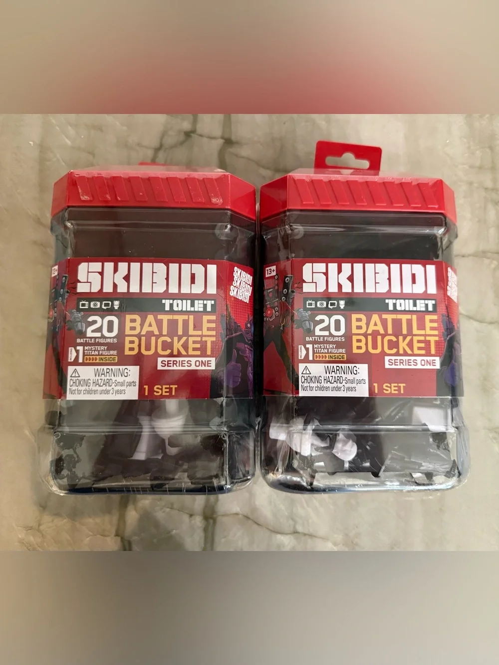 SKIBIDI TOILET Battle Bucket Lot Of‎ 2 Series One 20 Battle Figures BRAND NEW
